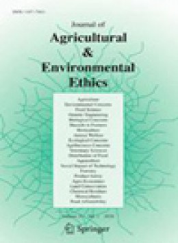 Journal Of Agricultural & Environmental Ethics