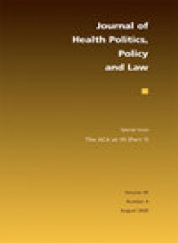 Journal Of Health Politics Policy And Law