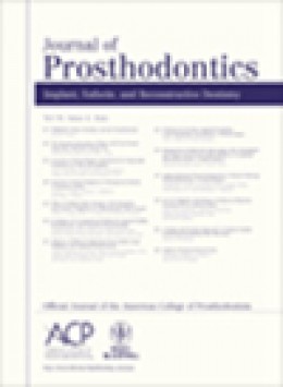 Journal Of Prosthodontics-implant Esthetic And Reconstructive Dentistry