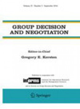 Group Decision And Negotiation