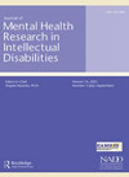 Journal Of Mental Health Research In Intellectual Disabilities