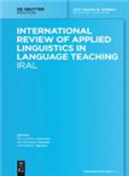 Iral-international Review Of Applied Linguistics In Language Teaching