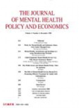 Journal Of Mental Health Policy And Economics