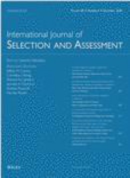 International Journal Of Selection And Assessment